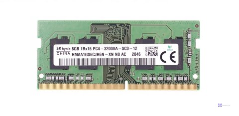 Hynix SO-DIMM 8GB DDR4 1Rx16 3200MHz PC4-25600 HMAA1GS6CJR6N-XN