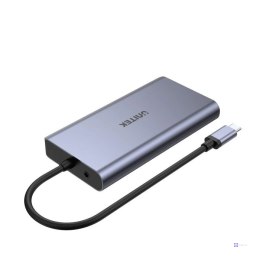 UNITEK HUB USB-C 8W1 USB-C 3.1, PD 100W, D1019B