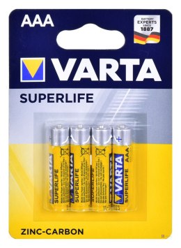Zestaw baterii cynkowo-węglowe VARTA Superlife R03 AAA (Zn-C; x 4)