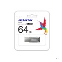 Pendrive ADATA UV250 AUV250-64G-RBK (64GB; USB 2.0; kolor srebrny)