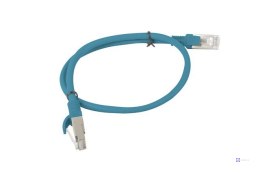 Kabel UTP Lanberg PCU5-10CC-0050-B (RJ45, U/UTP - RJ45, U/UTP ; 0,50m; UTP; kat. 5e; kolor niebieski)