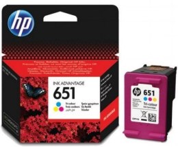 Tusz HP kolor HP 651, HP651=C2P11AE, 300 str.