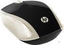 Mysz HP Wireless Mouse 200 Silk Gold bezprzewodowa czarno-złota 2HU83AA