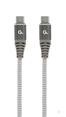 Kabel USB typ C(CM/CM) 60W Power Delivery (PD) 1.5m szaro-biały Gembird