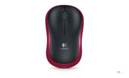 Mysz bezprzewodowa Logitech M185 910-002237 (optyczna; 1000 DPI; kolor czerwony)