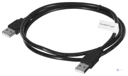 LANBERG KABEL USB-A 2.0 M/M 1M CZARNY CA-USBA-20CU-0010-BK