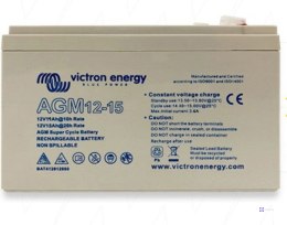 Victron Energy 12V/15Ah AGM Super Cycle Batt. Faston-tab 6.3x0.8