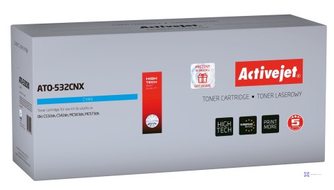 Activejet ATO-532CNX Toner (zamiennik OKI 46490607; Supreme; 6000 stron; niebieski)