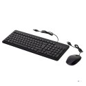 Zestaw klawiatura + mysz HP 150 Wired Mouse and Keyboard przewodowe czarne 240J7AA