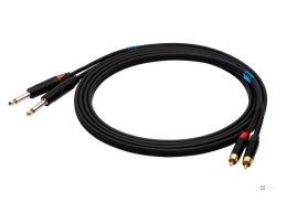 SSQ RCAJM1 - kabel 1 metrowy 2xRCA- 2x JACK MONO 6,3mm