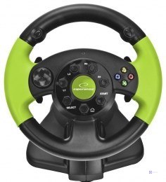 Kierownica Esperanza EG104 (PC, Xbox 360; kolor czarno-zielony)