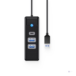 ORICO HUB USB-A 2X USB 3.1 + USB-C, CZARNY