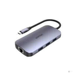 UNITEK HUB USB-C N9+, USB-C, HDMI, PD 100W, SD