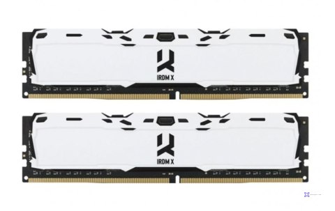 GOODRAM DDR4 16GB PC4-25600 (3200MHz) 16-20-20 DUAL CHANNEL KIT IRDM X WHITE 1024x8