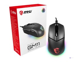 Mysz MSI Clutch GM11 (optyczna; 5000 DPI; kolor czarny)