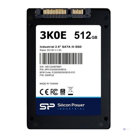 Dysk SSD Silicon Power 3K0E Industrial 512GB 2.5" SATA3 (530/520 MB/s)