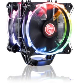 Raijintek Leto Pro Chłodzenie procesora, czarny, RGB-LED - 2x120mm