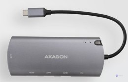 AXAGON HMC-6M2, hub USB 3.2 Gen 1, por