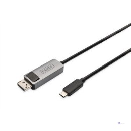 Kabel adapter PREMIUM 8K 30Hz USB Typ C/DisplayPort dwukierunkowy 2m