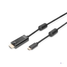 Kabel USB C/HDMI M/M czarny 2m USB 3.1 Gen.2 SuperSpeed+ 18Gbps