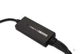 Konwerter/Adapter USB 2.0 do 4x RS232 (DB9)z kablem USB A M/Ż dł. 80cm