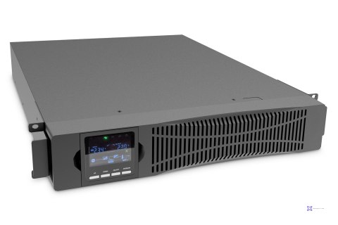 Zasilacz awaryjny UPS Online Rack 19" LCD 1000VA/1000W 2x12V/9Ah 8xC13 1xC14 USB RS232 RJ45 GŁ.325mm