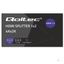QOLTEC ROZDZIELACZ SPLITTER 2XHDMI 4KX2K | 3.4GB/S