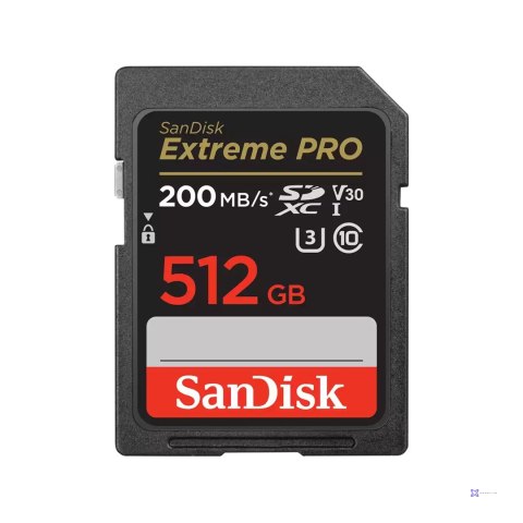 SANDISK EXTREME PRO SDXC 512GB 200/140 MB/s A2