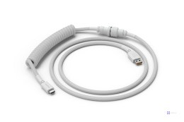 Glorious spiralny Ghost biały, USB-C na USB-A, 1.37m - biały