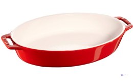 Owalny półmisek ceramiczny Staub - 1.1 ltr, Czerwony