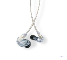 Shure SE215-CL-EFS - Słuchawki douszne, odłączany kabel, przezroczyste