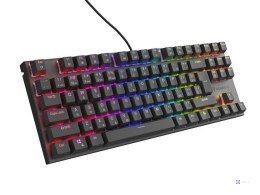 KLAWIATURA DLA GRACZY GENESIS THOR 303 TKL CZ/SK PODŚWIETLENIE RGB MECHANICZNA SILENT SWITCH CZARNA