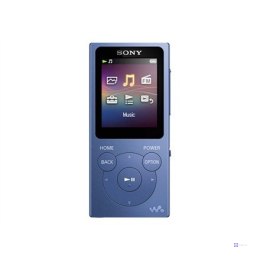 Sony Walkman NW-E394L Odtwarzacz MP3 z radiem FM, 8GB, niebieski Odtwarzacz MP3 Sony z radiem FM Walkman NW-E394L Pamięć wewnętr