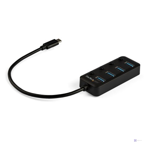 StarTech.com HB30C4AIB huby i koncentratory USB 3.2 Gen 1 (3.1 Gen 1) Type-C 5000 Mbit/s Czarny