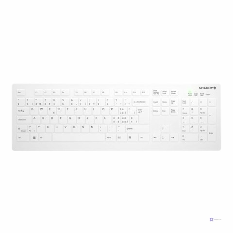 CHERRY AK-C8112 klawiatura Medyczna RF Wireless QWERTZ Swiss Biały