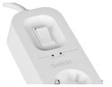 Listwa zasilająca Belkin Power Surge 4-PORT + 1xUSB-A +1xUSB-C 2.4A PD 525J 2m White Schuko