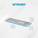 Klawiatura HP 970 Programmable Wireless Keyboard bezprzewodowa srebrna 3Z729AA