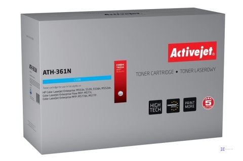 Activejet ATH-361N Toner (zamiennik HP 508A HP508A CF361A; Supreme; 5000 stron; niebieski)