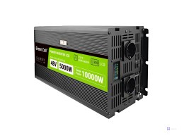 GREEN CELL PRZETWORNICA LCD 48V/230V 5000W/10000W CZYSTY SINUS INVGC48P5000LCD