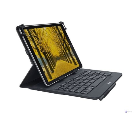 Logitech Universal Folio with integrated keyboard for 9-10 inch tablets QWERTZ Niemiecki Bluetooth Czarny