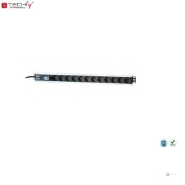 Listwa zasilająca TechlyPro Rack Pion 250V/16A 12x Schuko 3m