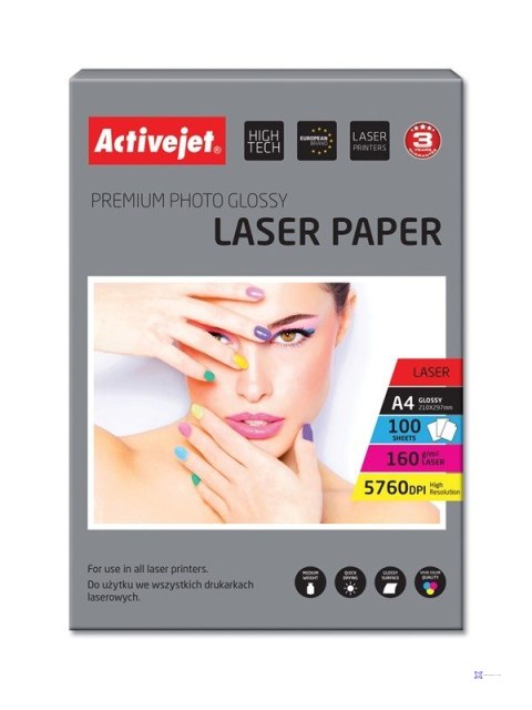 Activejet AP4-160G100L Papier fotograficzny błyszczący (A4; 100 szt.)