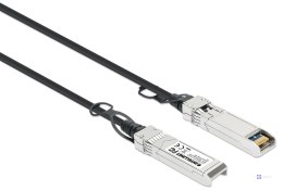 Intellinet 508391 kabel InfiniBand / światłowodowy 1 m SFP+ Czarny, Srebrny