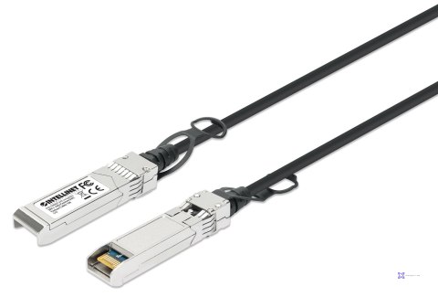 Intellinet 508407 kabel InfiniBand / światłowodowy 1 m SFP+ Czarny, Srebrny