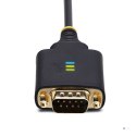 StarTech.com 2P1FFC-USB-SERIAL zmieniacz płci / kabli USB-A 2 x DB-9 RS-232 Czarny, Szary