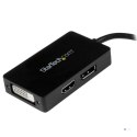 StarTech.com MDP2DPDVHD adapter kablowy 0,15 m Mini DisplayPort DisplayPort + DVI-D + HDMI Czarny