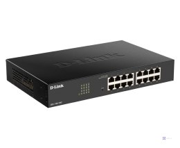 D-Link DGS-1100-16V2 łącza sieciowe Zarządzany L2 Gigabit Ethernet (10/100/1000) Czarny