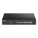 D-Link DGS-1100-16V2 łącza sieciowe Zarządzany L2 Gigabit Ethernet (10/100/1000) Czarny