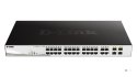 D-Link DGS-1210-24P Zarządzany L2 Gigabit Ethernet (10/100/1000) Obsługa PoE Czarny