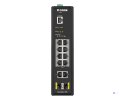 D-Link DIS-200G-12PS łącza sieciowe Zarządzany L2 Gigabit Ethernet (10/100/1000) Obsługa PoE Czarny